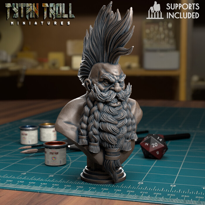 Dwarf Mohawk Bust
