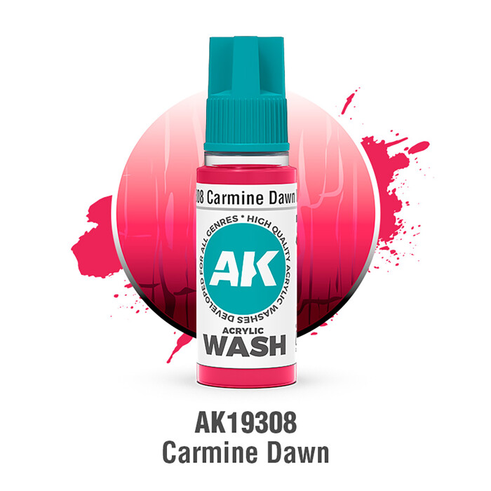 CARMINE DAWN – ACRYLIC WASH