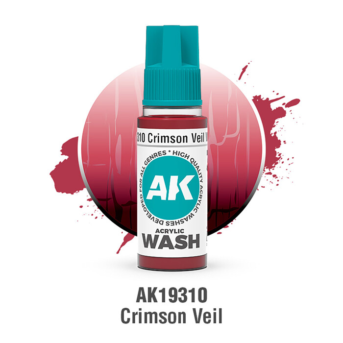 CRIMSON VEIL – ACRYLIC WASH