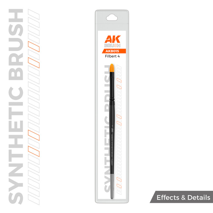 AK Synthetic Filbert Brush 4
