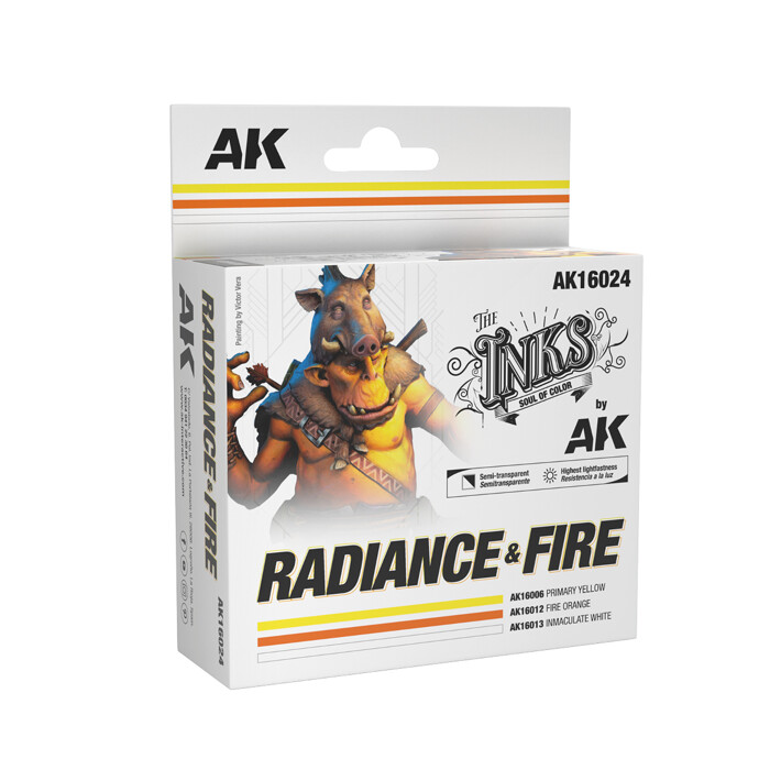 Radiance & Fire – sada AK The Inks 3 × 30 ml