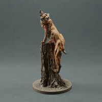 Lynx on tree 75mm (1/24 scale)