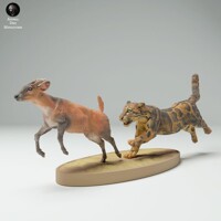 Leopard loviaci Srnu 75mm (1/24 scale)