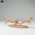 Clouded Leopard Hunting Muntjac Deer 75mm (1/24 scale)